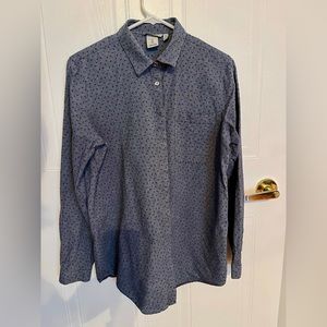 Blue button down shirt